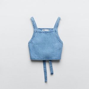 Zara Denim Crop Top